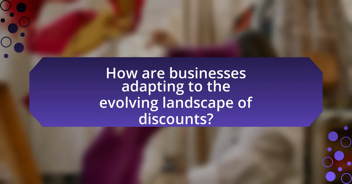 How are businesses adapting to the evolving landscape of discounts?